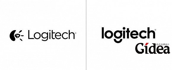 Logitech 新旧logo设计对比