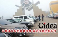 五粮液公车拍卖被疑作秀 成交价高出新车价