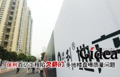 保利百亿工程陷欠薪门 多地楼盘曝质量问题