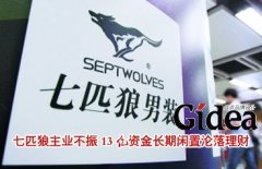 七匹狼主业不振 13亿资金长期闲置沦落理财