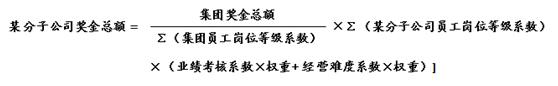 适合薪酬总额不受控的集团分总法