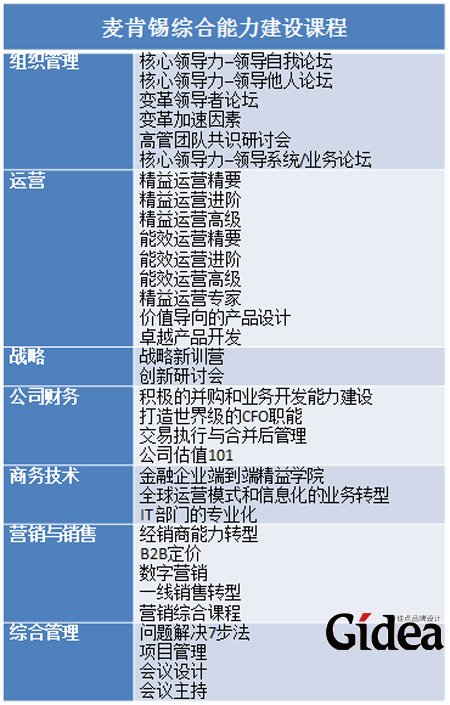 麦肯锡综合能力建设课程